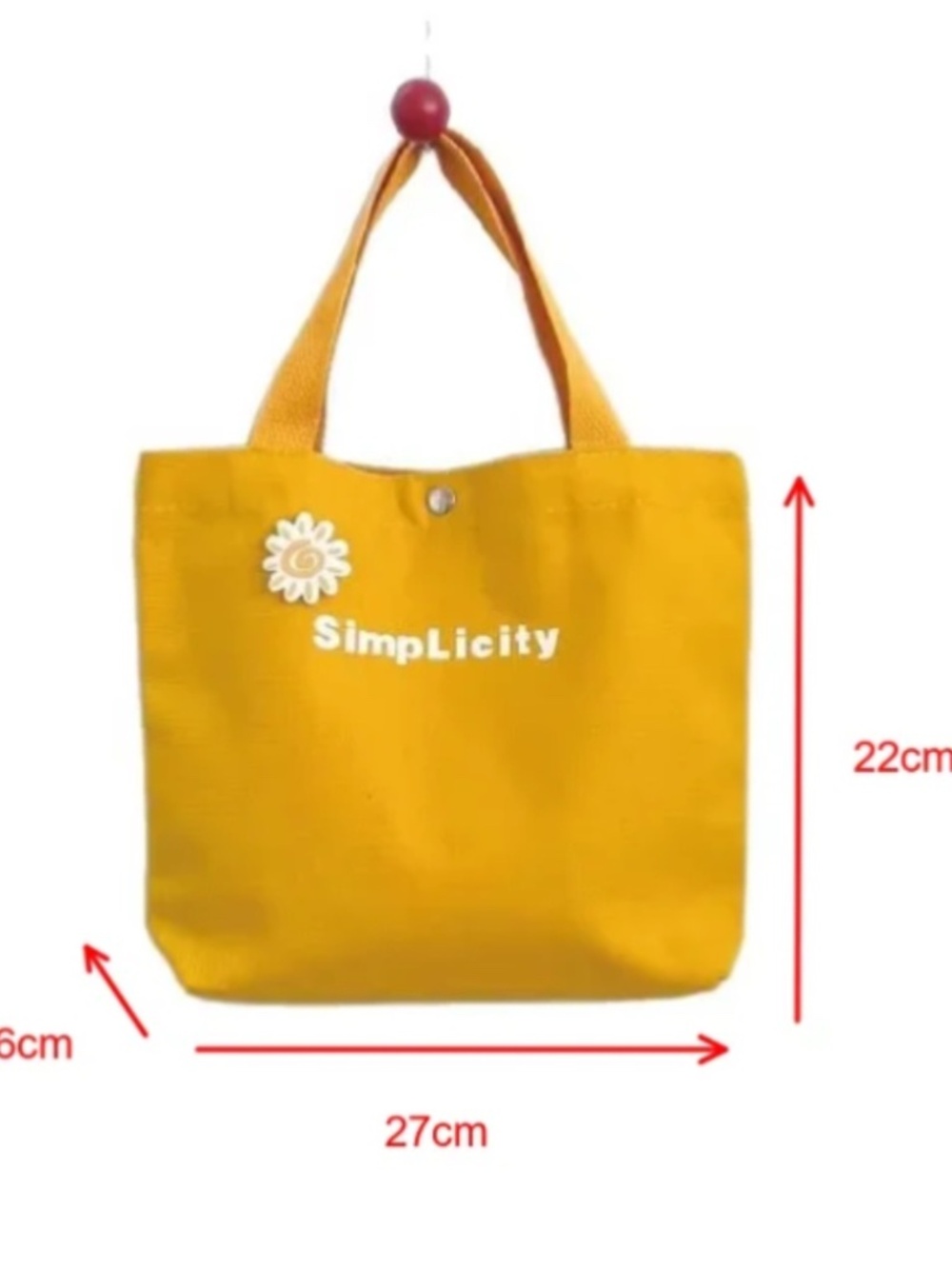 New Arrival Hand -Held Canvas Tote Bag Korean-style minimalist letter print ..